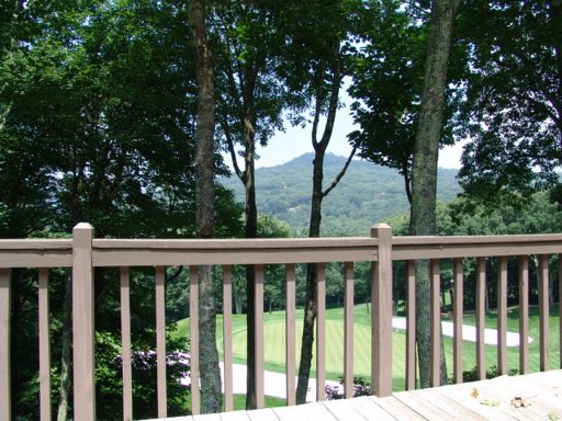 Deck and golf course